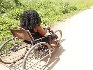The Missing Cripple Caught Fucking By The Municipal Region Boy After Her Twenty years Be beneficial to Doll-sized Sex Watch How She Is Screaming For The Pains Be beneficial to Her Leg And Tits Creamy Pussy